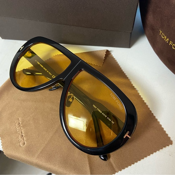 Tom Ford Black and Yellow Sunglasses